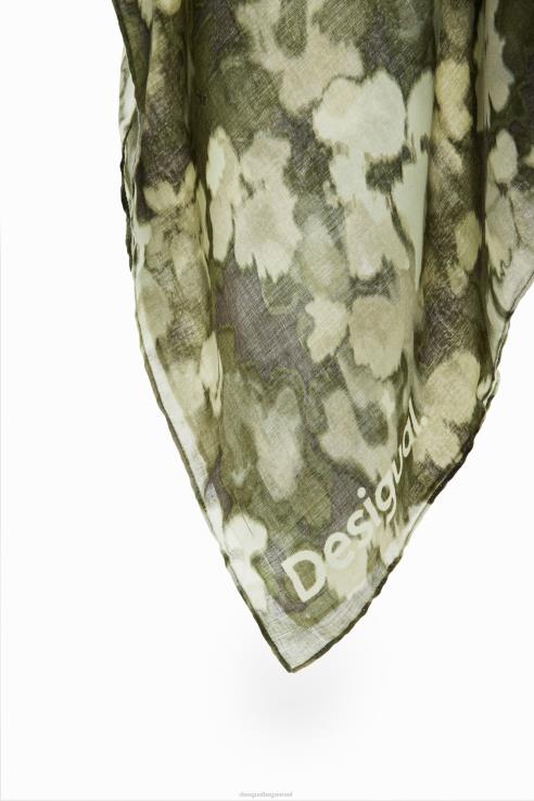 אבזר il Desigual נשים camo מלבני foulard 428JD1438