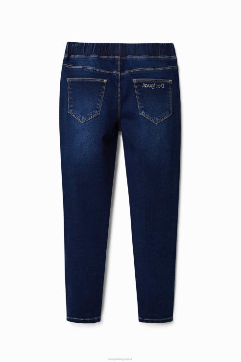 הַלבָּשָׁה il Desigual ילדה jeggings דקים עם עיצובים 428JD1804