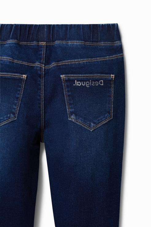 הַלבָּשָׁה il Desigual ילדה jeggings דקים עם עיצובים 428JD1804