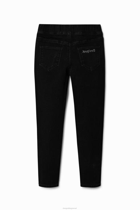 הַלבָּשָׁה il Desigual ילדה jeggings דקים עם עיצובים 428JD1828