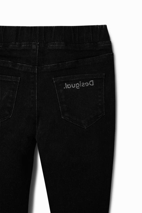 הַלבָּשָׁה il Desigual ילדה jeggings דקים עם עיצובים 428JD1828